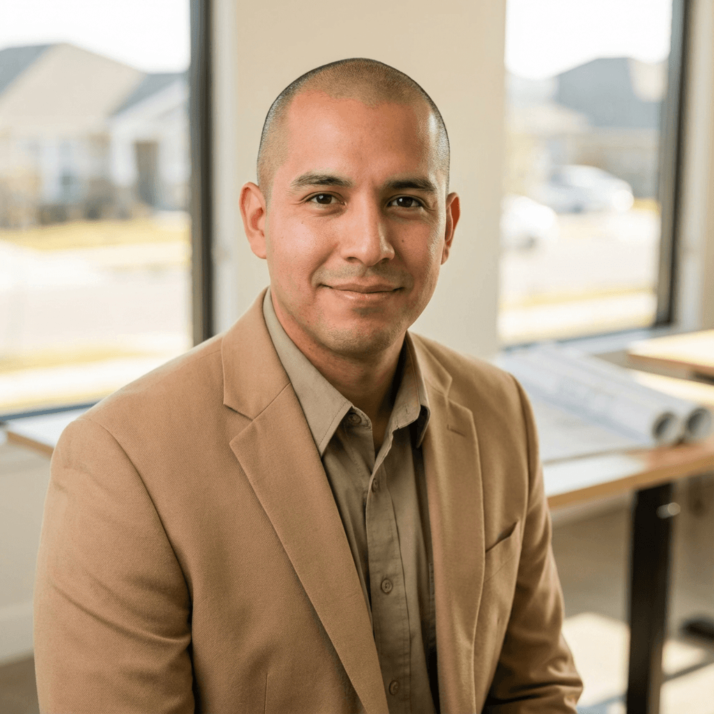 Male business owner in his late 30s, Hispanic, friendly confident appearance in a bar setting